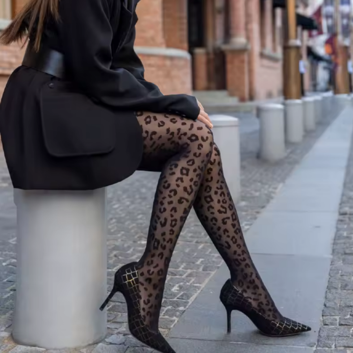 Panty media leopardo