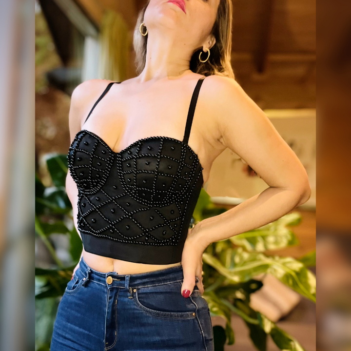 CropTop Olivia Negro