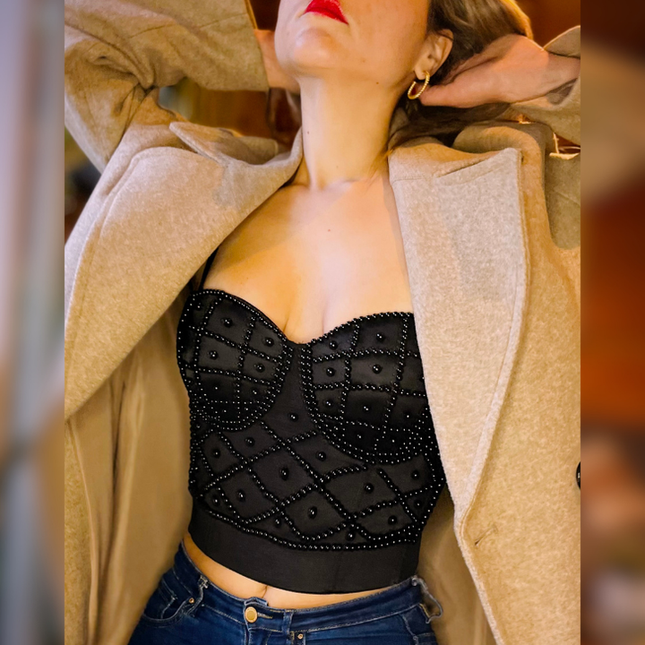 CropTop Olivia Negro